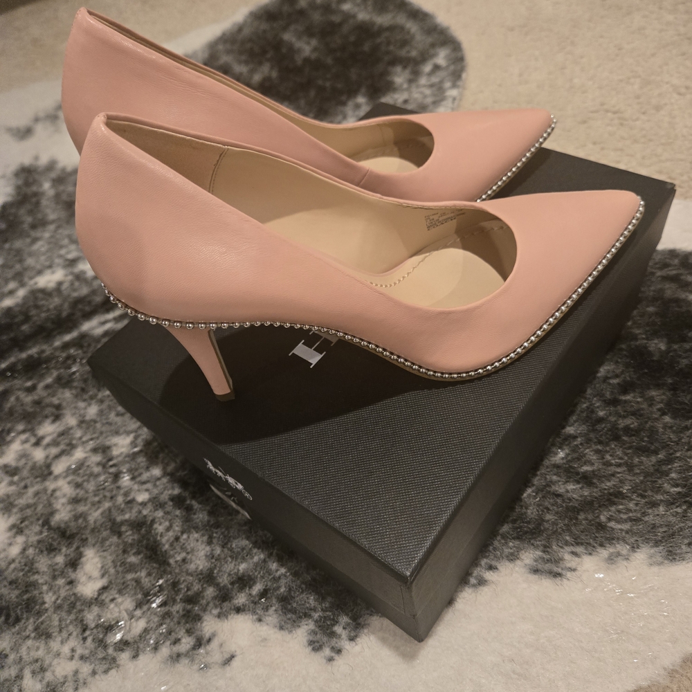 Coach Pink Studded 3" Heels - Picture 6 of 10